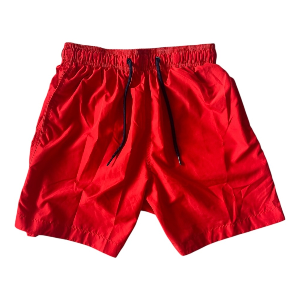 H&M Red Swim Trunks Shorts Red Orange 5' Inseam Men's Size XS Waist 28